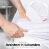 Terra Beds Premium Topper Spannbettlaken 140x200 cm - 160x200 cm 160g/m2-100% Hochwertiges Oeko-TEX Baumwoll Jersey Spannbetttuch für boxspringbett Topper – Erhältlich in 10 Farben Bild 5