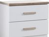 Vente-unique - SKAIDO Bedside table Holz, Platte BeigeWeiß - B 40 cm x H 50 cm x L 50 cm Bild 5