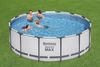 Bestway Steel Pro MAX Frame Pool Komplett-Set mit Filterpumpe Ø 427 x 122 cm, lichtgrau, rund Bild 4
