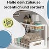 GarPet Küchenregal Spülschrank Organizer schmal Küche Metall Gewürzregal Badezimmer weiß Bild 5
