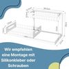GarPet Küchenregal Spülschrank Organizer schmal Küche Metall Gewürzregal Badezimmer weiß Bild 2