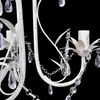Kronleuchter Pendelleuchte Kristall Lampe Lüster Leuchte weiß 240686 Bild 4