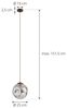 Lindby Hängeleuchte Valentina, Glas Alu IP20, 1 x 15 W LED Bild 5