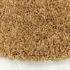 Carpetsale24 Shaggy Hochflor Teppich Wohnzimmer 120 cm Rund Goldfarbe - Modern Flauschiger Teppich Extra Weich, Pflegeleicht und Einfarbig - Ideal als Teppich für Schlafzimmer, Esszimmer und Küche Bild 5