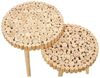HOME DECO FACTORY GIGOGNE Ausziehtisch, rund, 2 Stück, Holzwerkstoff, braun, 40 x 40 x 40 Bild 4