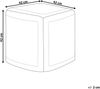 Pouf grau/beige 42x42 cm MEERUT Bild 3