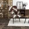 HOME DECO FACTORY, HD0549, Patchwork-Wohnzimmersessel im farbenfrohen und modernen Design, ergonomischer Sitz, ideal für Wohnzimmer oder Büro, pflegeleicht, Maße 69 x 101 x 76 cm, Beige, Grau, Rot, Grün Bild 2