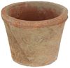 Terracotta Blumentopf Landhausstil Pflanztopf mit Ablaufloch für innen außen 8cm Bild 3