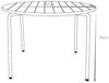 Vente-unique - MIRMANDE Garden dining set Metall Grau - B 110 cm x H 74 cm x L 110 cm Bild 3