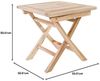 Raburg Gartentisch Beistelltisch Teakholz, 50 cm, wetterfestes Teak, langlebig, leicht & robust, UV-beständig & pflegeleicht Bild 3