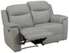 Vente-unique - Relaxsofa Leder 2-Sitzer - Hellgrau - EVASION Bild 3