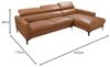 Vente-unique - Ecksofa - Ecke Rechts - Büffelleder - Camel - FLORENCE Bild 3