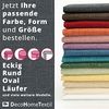DecoHomeTextil Leinen Optik Tischdecke, Oval 160x220 cm Altrosa, wasserabweisend, fleckenabweisend, abwaschbar, Lotuseffekt, bügelfrei Bild 3