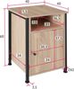 tectake Nachttisch Blackburn (1-St, 1 tlg), Industrial Style Bild 2