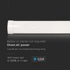 V-TAC Feuchtraumleuchte LED 120 CM - 40W - mit Samsung Chip - Rechteckige Lampe 4300 Lumen IP20 für Wand, Garage, Shop - LED Röhre - Prismatische Deckenleuchte LED - Licht 6400K Kaltweiß Bild 3