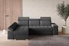 MOEBLO Ecksofa LUKA, modernes Schlafsofa, bequemes Sofa mit Liegefunktion, verstellbare Kopfstützen Sofa, Sofa mit Bettkasten, Ecksofa mit eleganten Metallfüßen, gemütliches Sofa für Wohnzimmer, Schlafsofa mit Stauraum, hochwertiges Ecksofa Stoff, mode... Bild 3