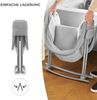 Kinderkraft Kinderbett 3 in 1 LOVI, Kinderreisebett, Stubenwagen, Babywiege, Baby Wippe, Zusammenklappbar, Einfach Transport, mit Zubehör, Tasche, Moskitonetz,von Geburt bis 9 kg, Grau Bild 4