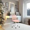 FurnitureR Schminkstuhl, PP, Rose, 38,5 x 40 x 87 cm (T x B x H) Bild 4