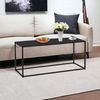 DanDiBo Couchtisch Schwarz Metall Eckig 110x50x40 cm Beistelltisch Wohnzimmer 96470 Tisch Sofatisch Wohnzimmertisch Modern Bild 5