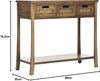 SAFAVIEH Rustic Wooden Accent Table, in Oak, 35 X 85 X 75 Bild 3