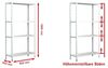 SCHULTE Regalwelt Steckregal mit 4 PowerMAX Fachböden, 65 kg Tragkraft, 180x80x40 cm (HxBxT), weiß Bild 2