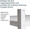 SCHULTE Regalwelt Steckregal mit 4 PowerMAX Fachböden, 65 kg Tragkraft, 180x80x40 cm (HxBxT), weiß Bild 4