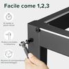 Zinus Elias Bett 80x190 cm – Bettgestell 36 cm mit Stauraum unter dem Bett – Plattformbett aus Metall – Schwarz Bild 5
