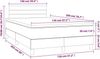 vidaXL Boxspringbett mit Matratze Taupe 120x200 cm Stoff, Härtegrad: H2 [3140685] Bild 3