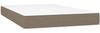 vidaXL Boxspringbett mit Matratze Taupe 120x200 cm Stoff, Härtegrad: H2 [3140685] Bild 5