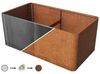 PRIMEYARD Cortenstahl Hochbeet Mario 146x80x80 cm inkl. Lochboden, Rost-Optik Bild 3