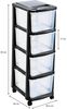 Mondex XXL Rollcontainer mit 4 Schubladen, 29x39x84 cm Bild 3