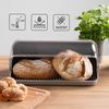 KONZEPT Brotkasten Brotbox Küche, Transparent, aus Kunststoff, (Brot Aufbewahrungsbox für Brötchen, Kuchen und Brot, Brotdose mit hoher Kapazität), Mit transparentem Deckel Bild 5