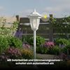 LED Solar Laterne "Flame" - 4in1 - Tisch/Boden/Wand - gelbe LED - Dämmerungssensor - weiß Bild 5
