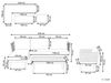 Beliani 'CREMONA' Ecksofa rechts, Akazienholz cremeweiß Bild 3