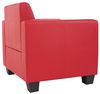 Modular Sessel Loungesessel Lyon, Kunstleder ~ rot Bild 4
