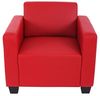 Modular Sessel Loungesessel Lyon, Kunstleder ~ rot Bild 3