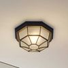 Lindby Außen-Deckenleuchte Idril, Metall, Schwarz IP44, 1 x 15 W LED Bild 2