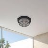 Lindby Außen-Deckenleuchte Idril, Metall, Schwarz IP44, 1 x 15 W LED Bild 4