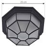 Lindby Außen-Deckenleuchte Idril, Metall, Schwarz IP44, 1 x 15 W LED Bild 5