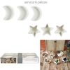 HOME DECO FACTORY, KA0607, 6 Piece Star and Moon Dinnerware Set, Table Set with Salad Bowl and Dish, Durable Ceramic, Ideal for Dinner Parties, 6Pcs, Multicolor Bild 2