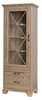 FORTE Nepal Vitrine mit LED Beleuchtung, Holzwerkstoff, Braun, 75,6 x 209,2 x 45 cm Bild 3