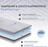 EGO HOME Klappmatratze 80x195 cm, Hoch 10 cm Gästematratze Klappbar, Härtegrade H3 Faltbare Matratze, Reisematratze, 3-Teilige Visco Gel Schaumstoff Faltmatratze für Reisen, Camping, Boden, Gästebett Bild 2