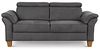Cavadore 3-Sitzer-Sofa Ammerland / 3er-Couch im Landhausstil mit Federkern + verstellbaren Kopfstützen / 186 x 84 x 93 / Wildlederoptik, Grau Bild 5