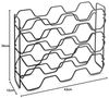 METALTEX 382915000 Hexagon 15 Flaschenregal Lava 43x12x34 cm, TouchTherm, matt schwarz Bild 5