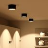 SSC-LUXon LED Aufbaustrahler Flacher LED Aufbaustrahler CELI-X in rund schwarz pulverbeschichtet, Warmweiß Bild 5