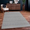 Paco Home In-& Outdoor Teppich Balkon Terrasse Küchenteppich Modernes Boho Ethno Muster, Grösse:150 cm Quadrat, Farbe:Grau 3 Bild 2