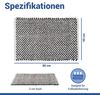 WENKO COVELO Badteppich 50 x 80 cm, Weiß/Anthrazit Bild 3