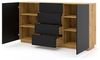 Kommode AURA 2D4S 164 cm Eichenhandwerkskunst / schwarz matt Bild 4