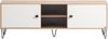LOOKS by Wolfgang Joop Lowboard Organic, Eiche Landhaus Dekor/Cremebeige, 160 x 39 x 53,2 cm Bild 3