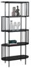 Bücherregal Adelina / 300.001735, Holzwerkstoff, Stahl, Schwarz, 80 x 172 x 34 cm Bild 3